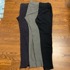 3 pairs (Navy, Gray, Black) Starfish leggings